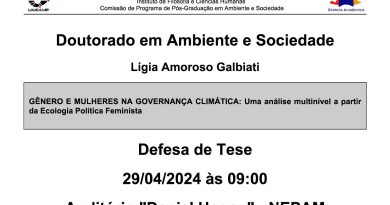 Defesa de Tese de Lígia Amoroso Galbiati no dia 29/04/2024 às 09hrs