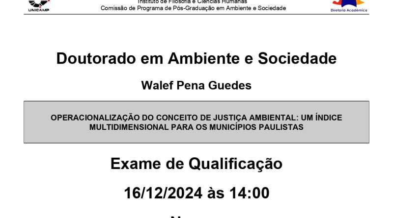 Defesa de Tese Walef Pena Guedes