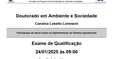 Exame de Qualificação de Carolina Lobello Lorensini